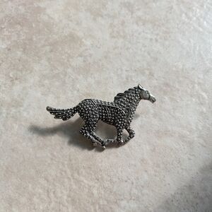 Pewter Horse Brooch